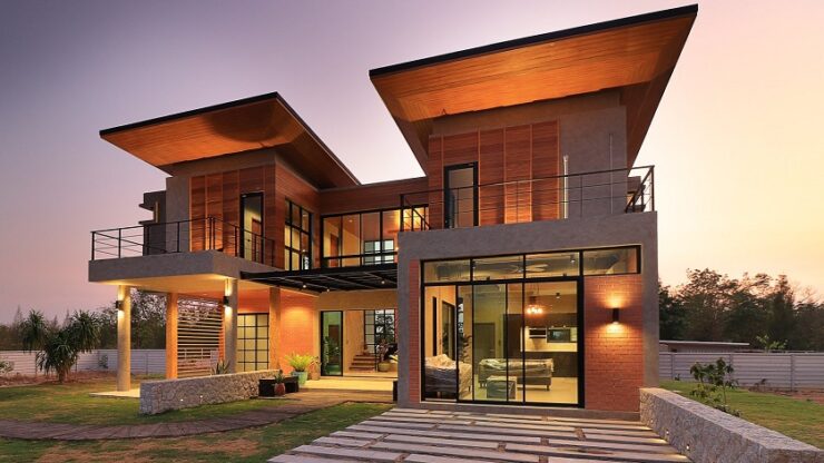 Beautiful modern twin house