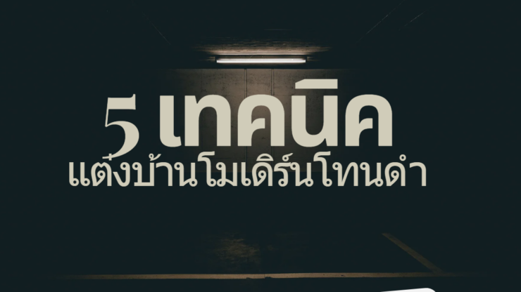 5 เทคนิค แต่งบ้านโมเดิร์นโทนดำ